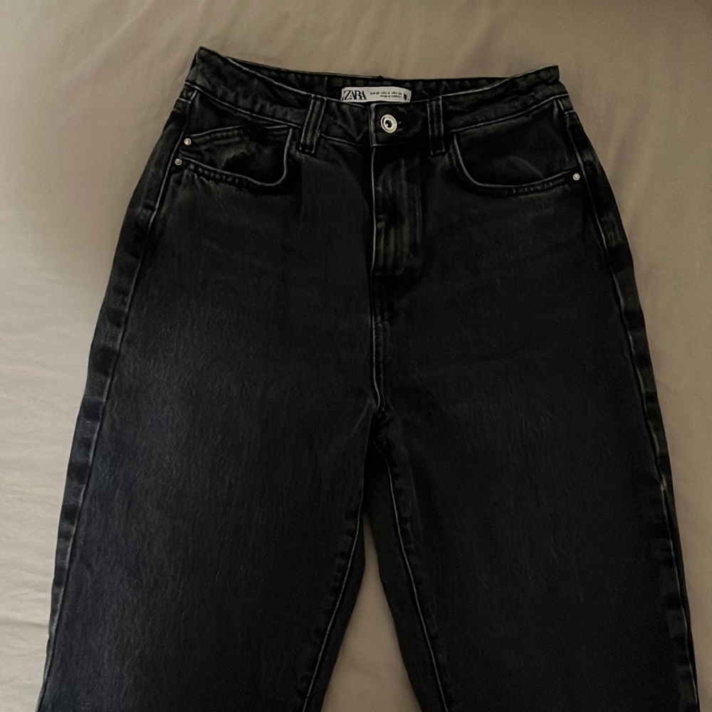 Zara black mom jeans